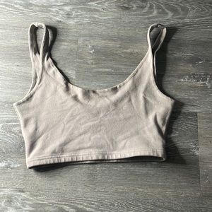 Brandy Melville Women's Lydia Tank Color: purple tan Size: one size fits all